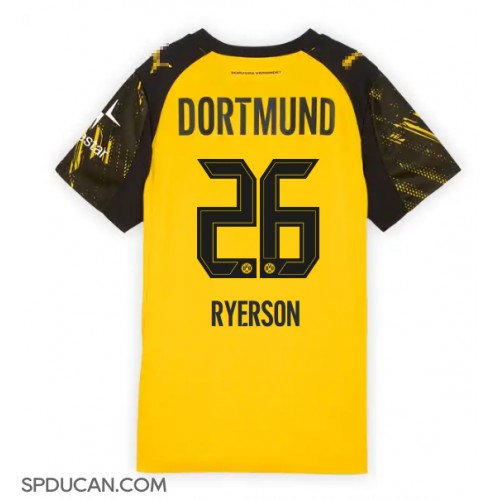 Zenski Nogometni Dres Borussia Dortmund Julian Ryerson #26 Domaci 2025-26 Kratak Rukav